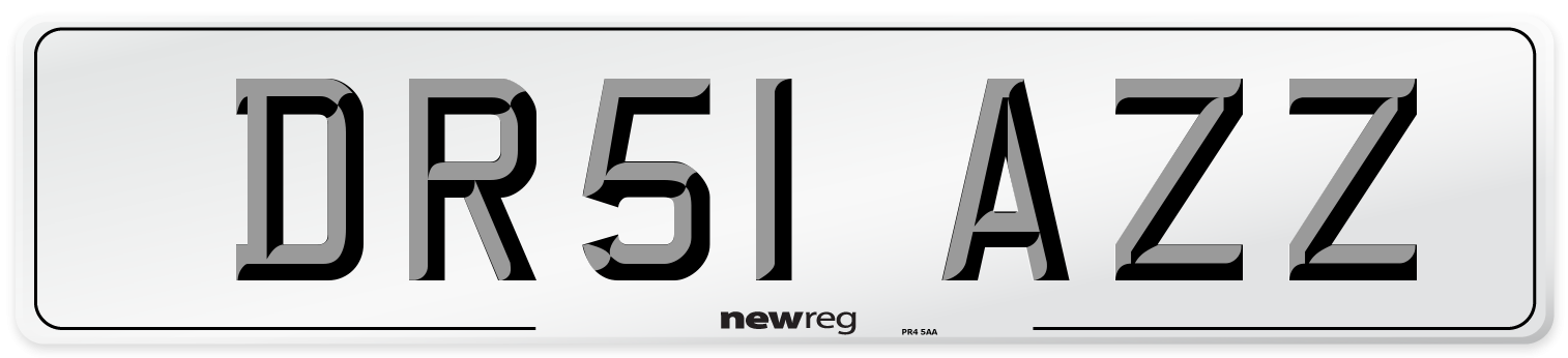 DR51 AZZ Number Plate from New Reg